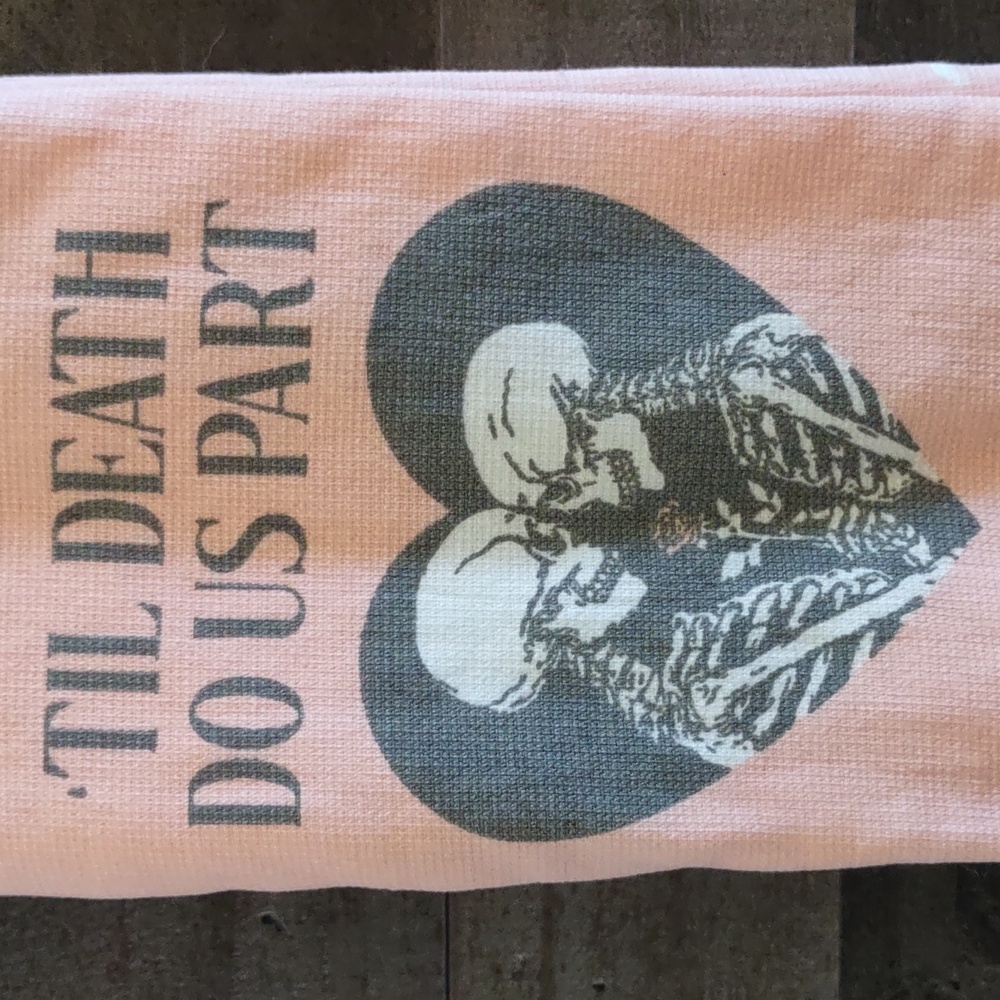 Til Death Do Us Part set of 3 kitchen towels - Picture 2 of 5